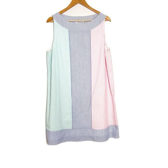 New with tag Vineyard Vines KY Derby Pastel Striped Sleeveless Preppy Mini Dress - Picture 4 of 16